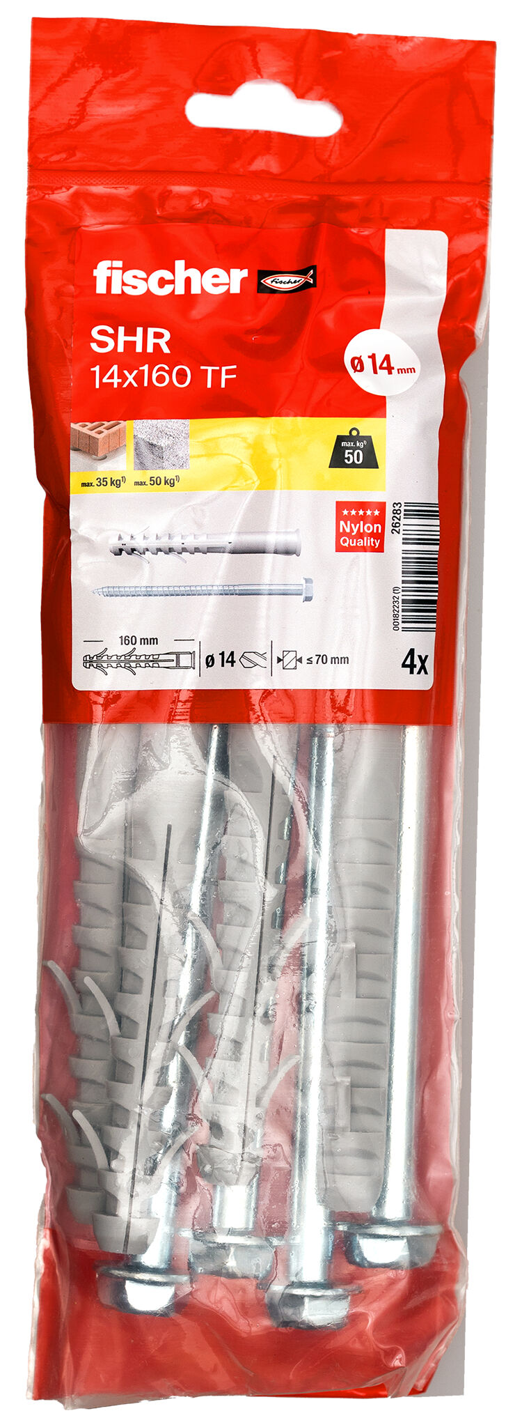 フィッシャー　SL140cm Frame fixing S-H-R - hexagonal screw - fischer international